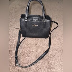 Kate Spade Black Pebbled Leather Shoulder Bag
